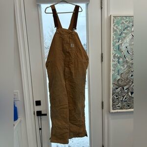 vintage carhartt insulated bib overalls
